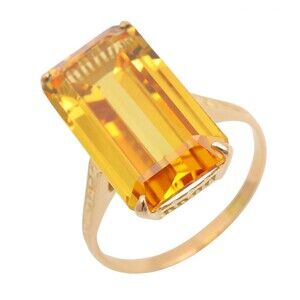 Jewelry Colored Stone Ring 18Kyg Yellow #345788J87B